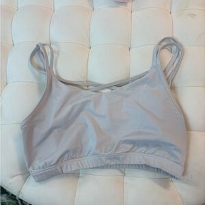 Reebok Light Gray Strappy Sports Bralette